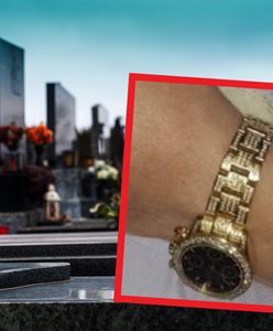 Kradzież na cmentarzu. Zegarek z diamentami zniknął