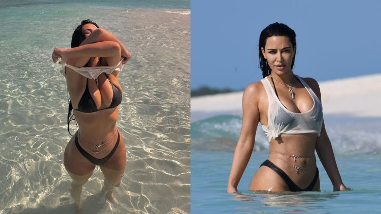 Kim Kardashian - Instagram vs. zdjęcia paparazzi