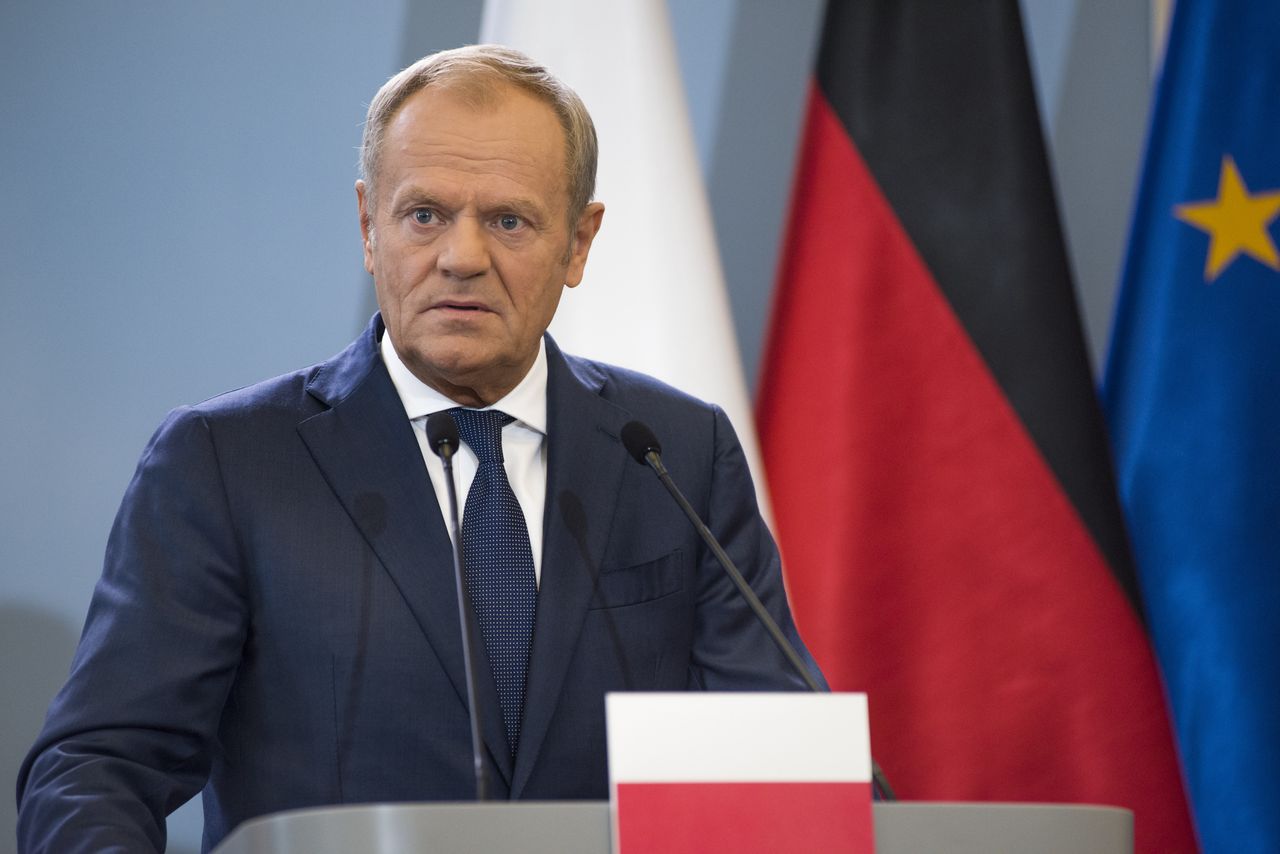 Donald Tusk na konferencji po spotkaniu z Olafem Scholzem