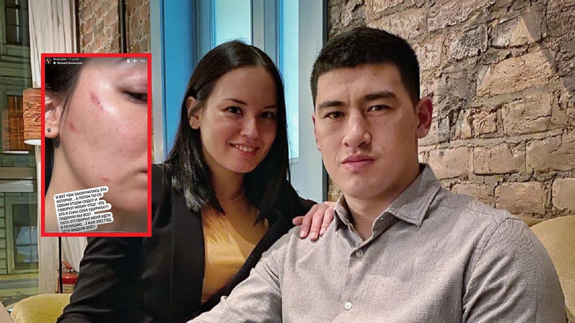 Na zdjęciu: Dmitrij Biwoł i jego była żona Jekaterina