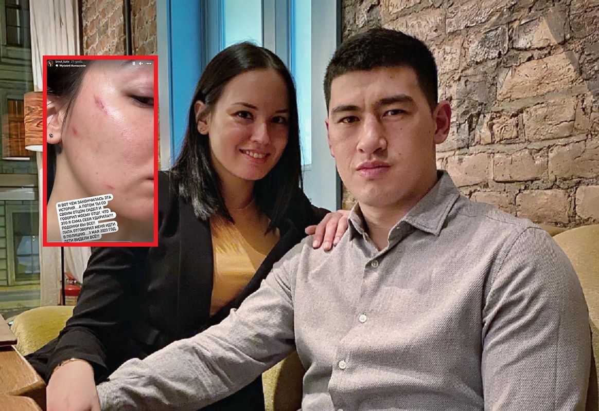 In the photo: Dmitry Bivol and his ex-wife Ekaterina