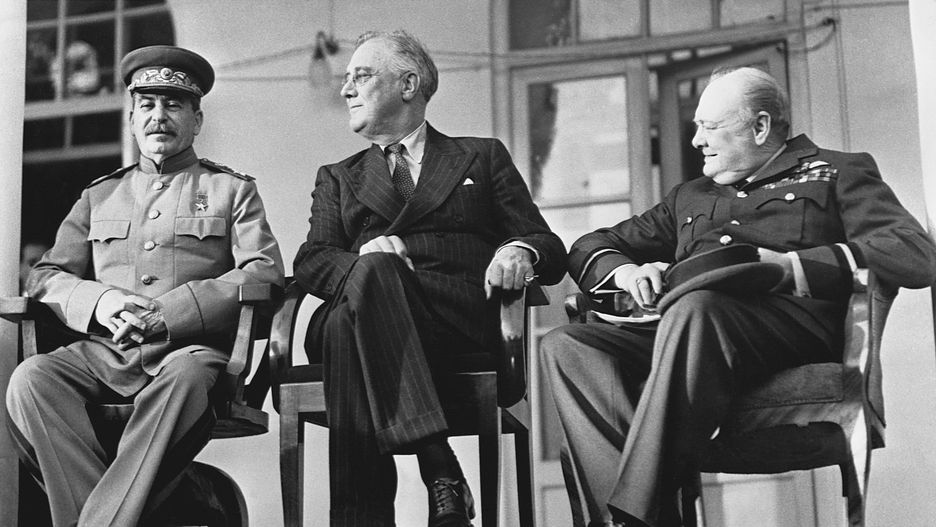 Wielka Trójka podczas konferencji w Teheranie – 29 listopada 1943 roku, fot. domena publiczna