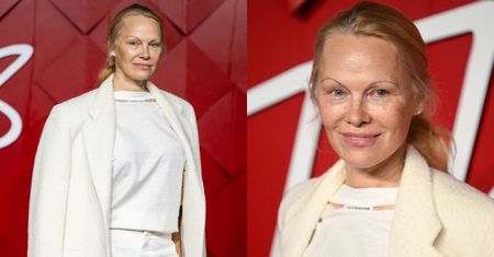 Pamela Anderson promuje modę na NATURALNOŚĆ. Pojawiła się na londyńskiej gali bez makijażu (ZDJĘCIA)