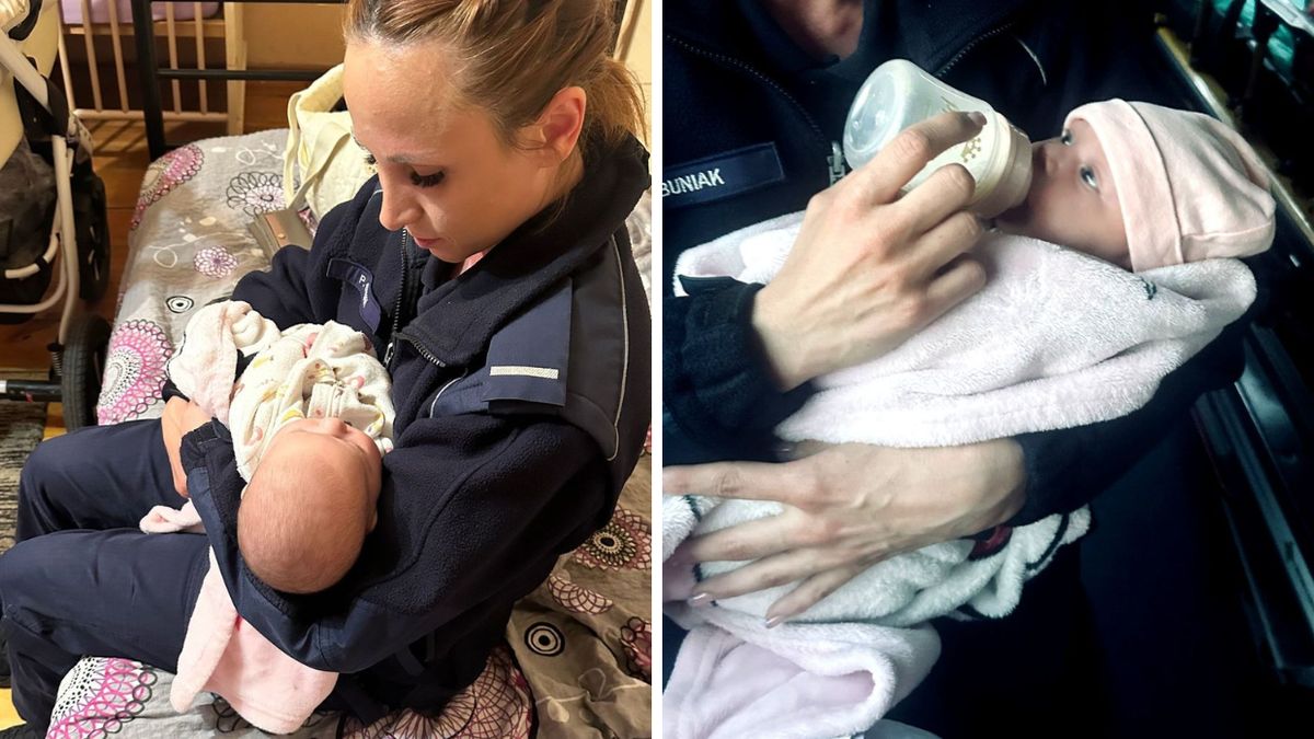 Policjantka zajęła się dzieckiem. Matka była pijana