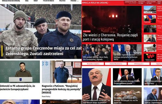 Strony główne: Onet znów przed WP.pl, w dół Gazeta.pl