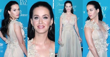 Katy Perry w "zimowej" sukni na balu w Nowym Jorku (ZDJĘCIA)