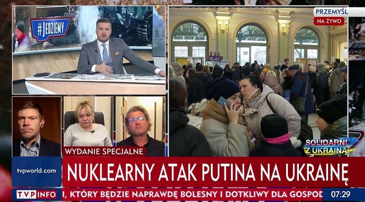 W programie Michała Rachonia w TVP Info straszono nuklearnym atakiem Rosji
