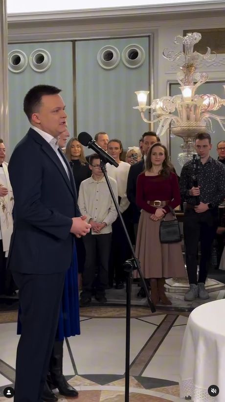 Małgorzata Rozenek na wigilii w Sejmie