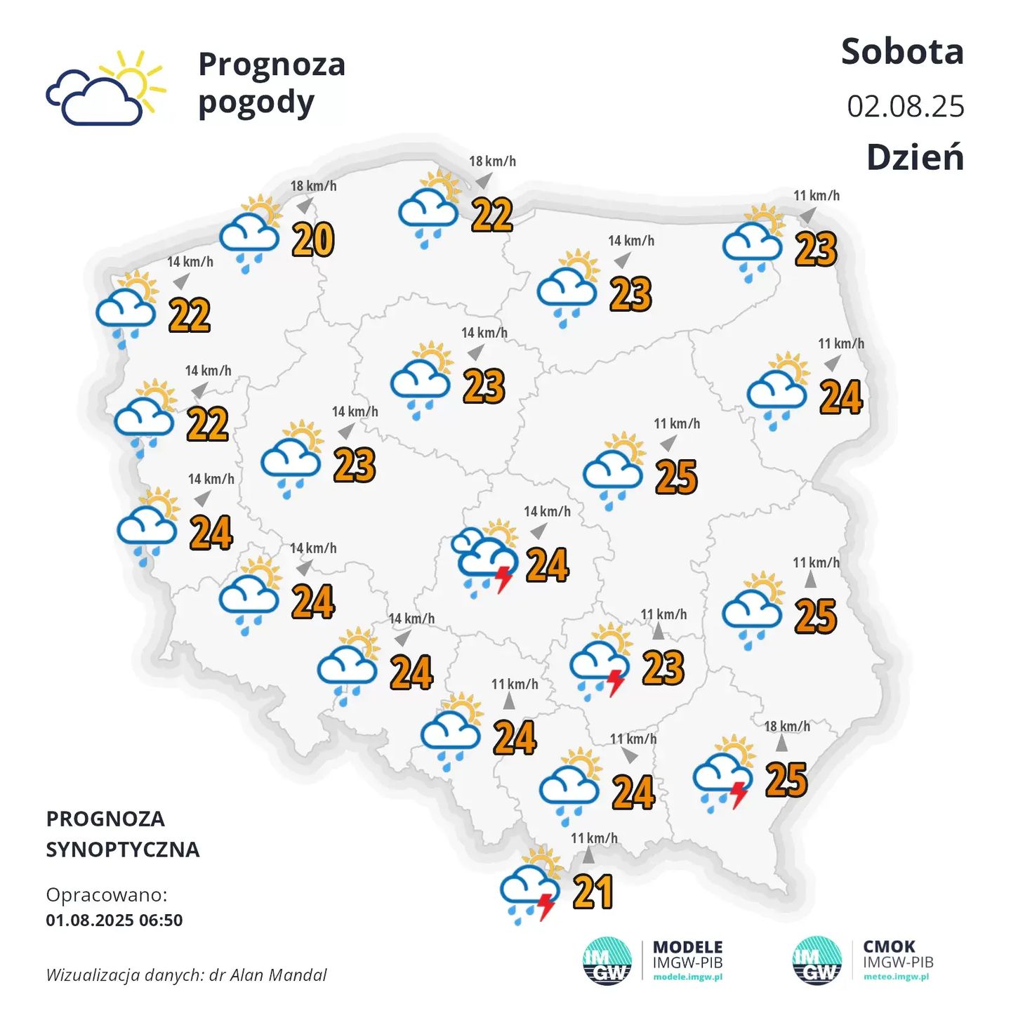 Prognoza pogody IMGW na weekend. Padać będzie w całym kraju.