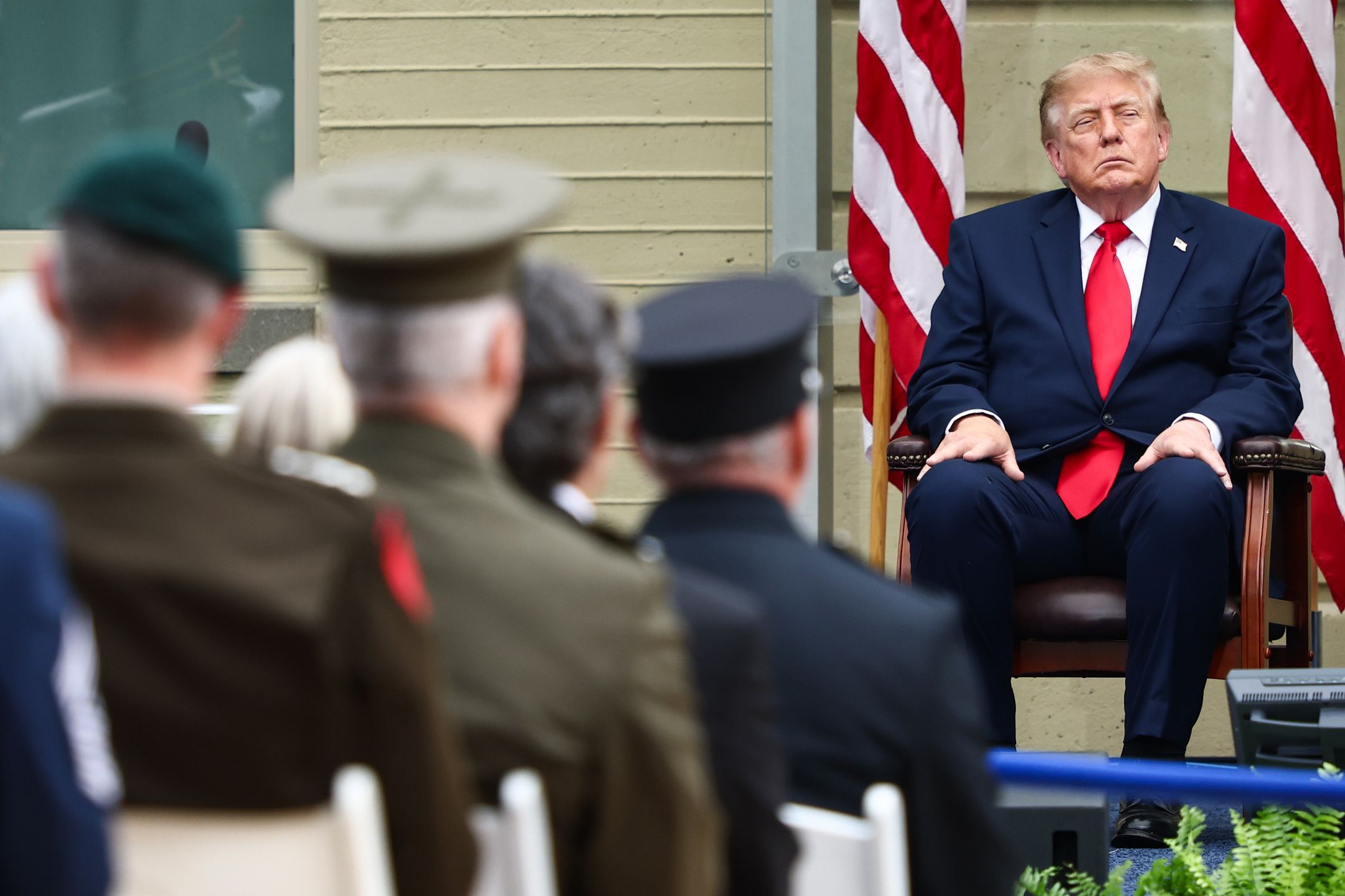 President Trump, Military Leaders Attend Pentagon 9/11 Observance CeremonyARLINGTON, VIRGINIA - SEPTEMBER 11: U.S. President Donald Trump looks on during a ceremony commemorating the 25th anniversary of the September 11th terrorist attacks in the courtyard of the Pentagon on September 11, 2026 in Arlington, Virginia. The United States is marking the 25th anniversary of the terrorist attacks of September 11, 2001, when a group of al-Qaeda hijackers flew airplanes into the World Trade Center, Shanksville, Pennsylvania, and the Pentagon, killing nearly 3,000 people. (Photo by Finn Gomez/Getty Images)Finn Gomeztopix, bestof
