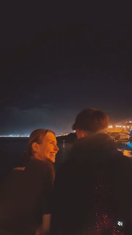 Monika Goździalska z synem