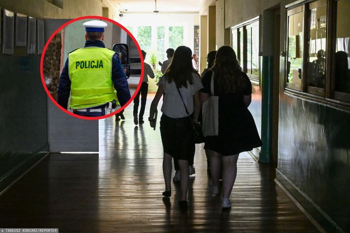 Interwencja policjantów w szkole. U jednego z uczniów znaleziono zawiniątko z suszem