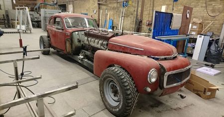 Volvo PV544 z silnikiem z czołgu - powstaje gigant z ponad 500-konnym motorem
