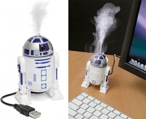 R2D2 strzelający parą na USB