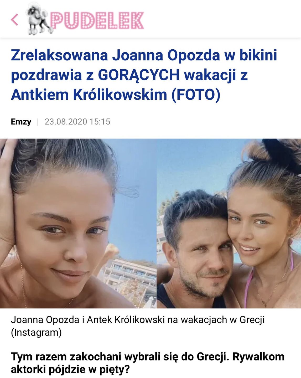 Antek Królikowski USUNĄŁ zdjęcie ciężarnej Joanny Opozdy