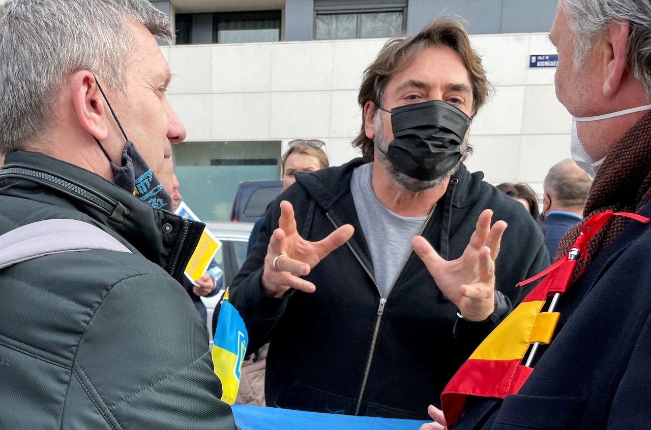 Javier Bardem solidaryzuje się z Ukrainą. Protestował przeciwko agresji Rosji