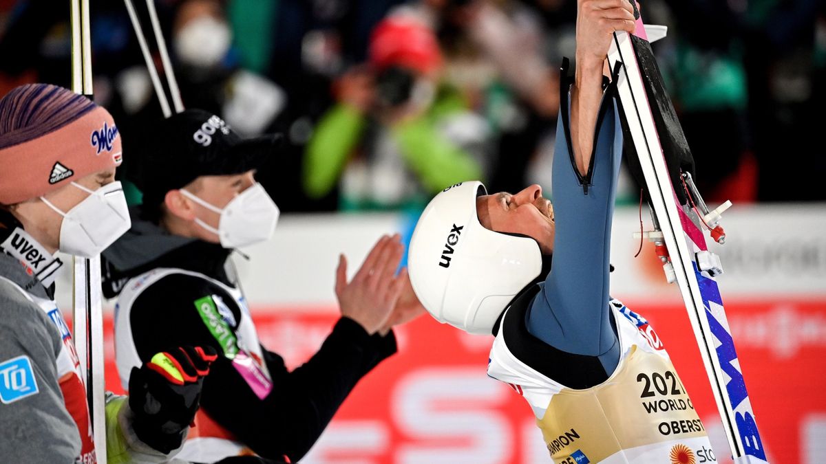 Piotr Żyła triumfuje po sukcesie