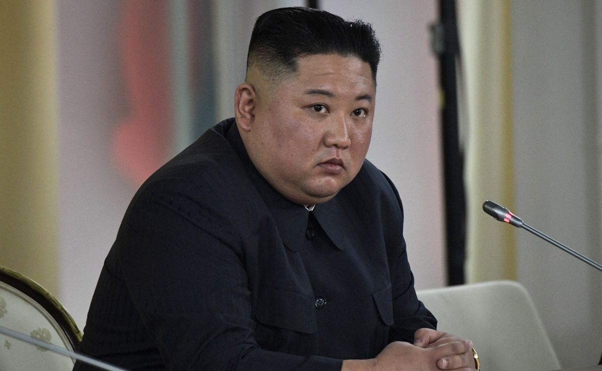 Korea Północna. Na zdjęciu przywódca kraju Kim Dzong Un