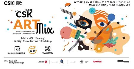 ArtMix – między da Vinci a Banksym. Wiosenne warsztaty artystyczne w CSK