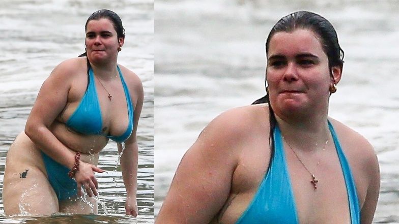 Barbie Ferreira na plaży w Rio