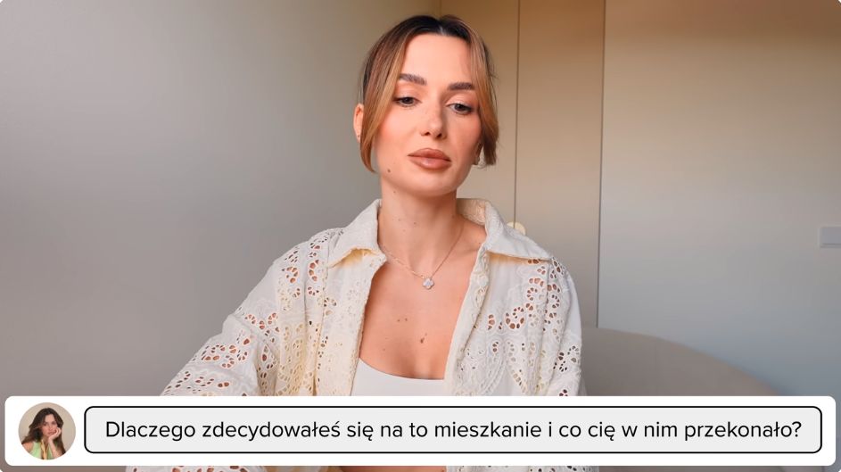 Wersow i jej wyremontowane mieszkanie