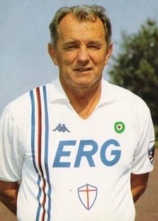 Vujadin Boškov , trener Sampdorii w latach 1986-1992 fot. domena publiczna