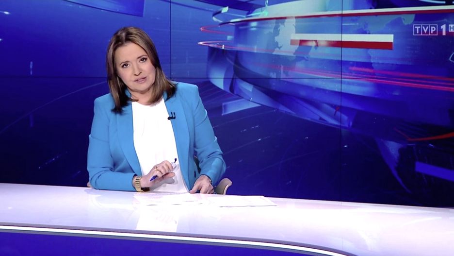 Jedną z prowadzących "Wiadomości" TVP jest Danuta Holecka