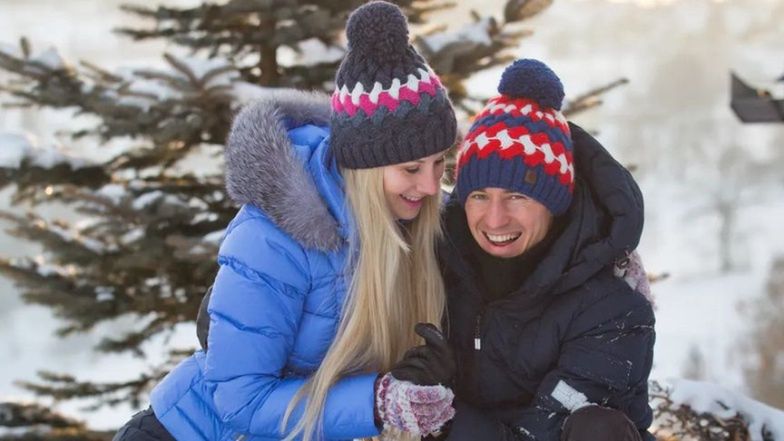 Kamil Stoch z żoną