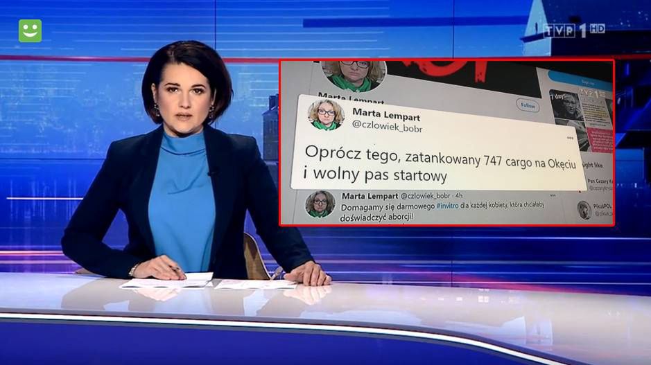 Wpadka "Wiadomości". Zacytowano fałszywy wpis Marty Lempart