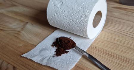 Wysyp łyżkę kawy na papier toaletowy i zostaw przy oknie. Oto hit