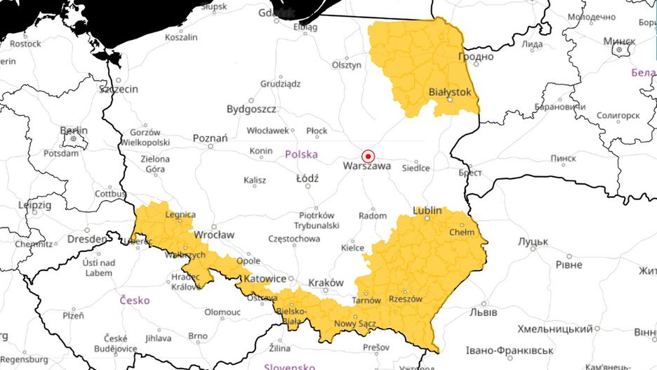 Pogoda. Ostrzeżenia IMGW. Przed nami śnieżną i mroźna noc