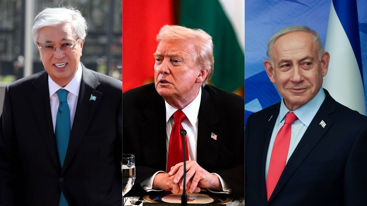 Prezydenci Stanów Zjednoczonych, Kazachstanu i Izraela