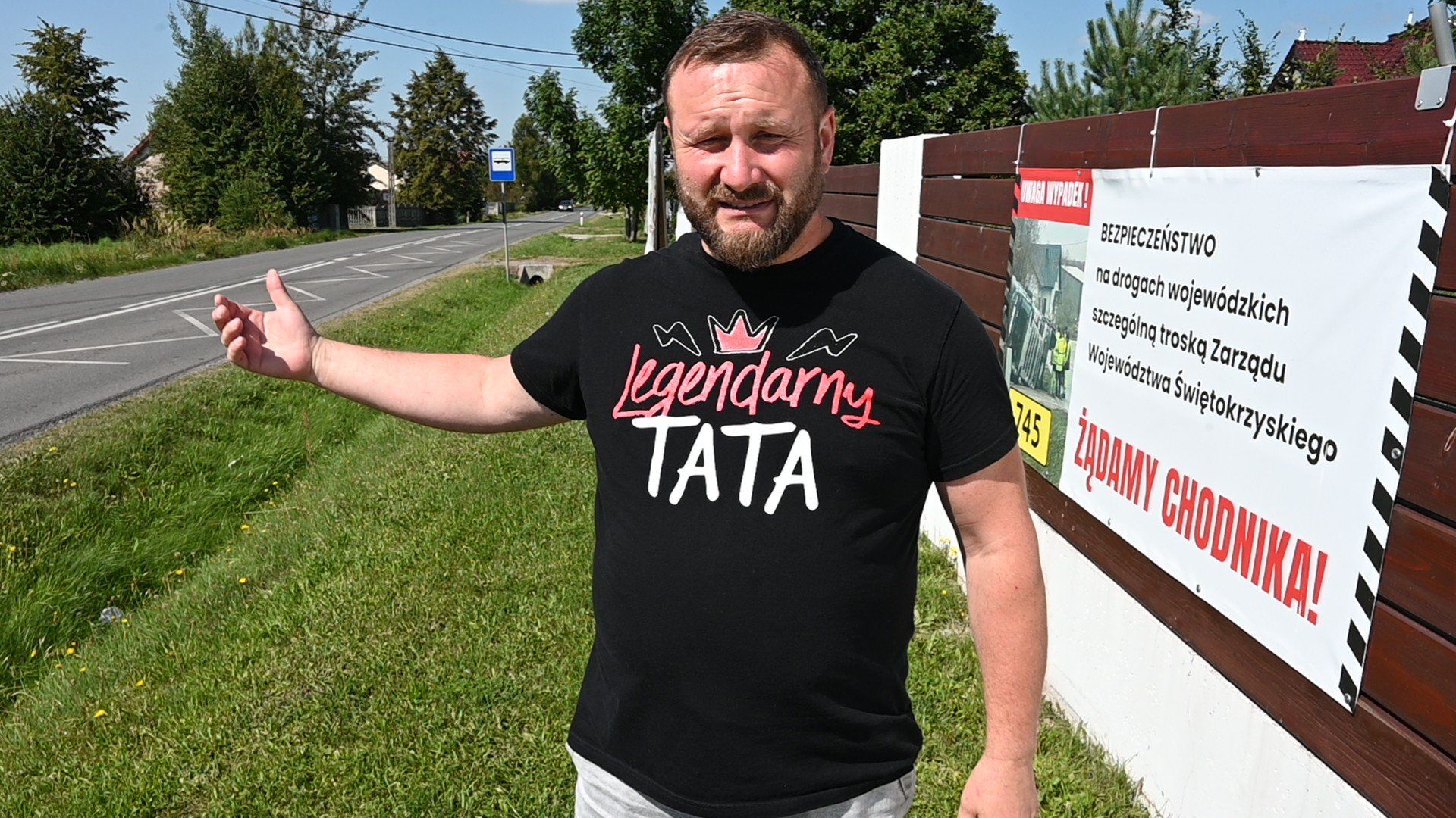 Mieszkańcy Masłowa walczą o chodnik przy drodze wojewódzkiej.