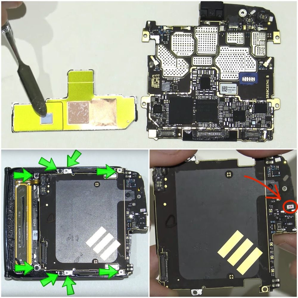 Motorola razr rozebrana. Chcesz ją naprawić? Powodzenia 4