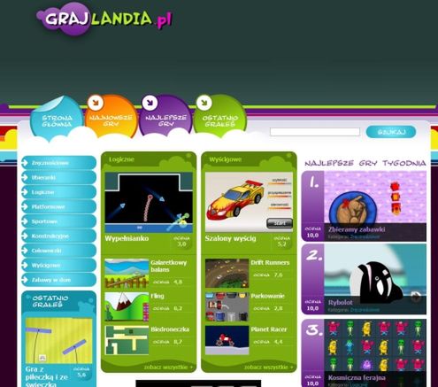 Grajlandia.pl - kolorowy świat gier dla dzieci