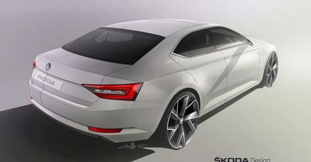 Nowa Škoda Superb - kolejny szkic [aktualizacja]