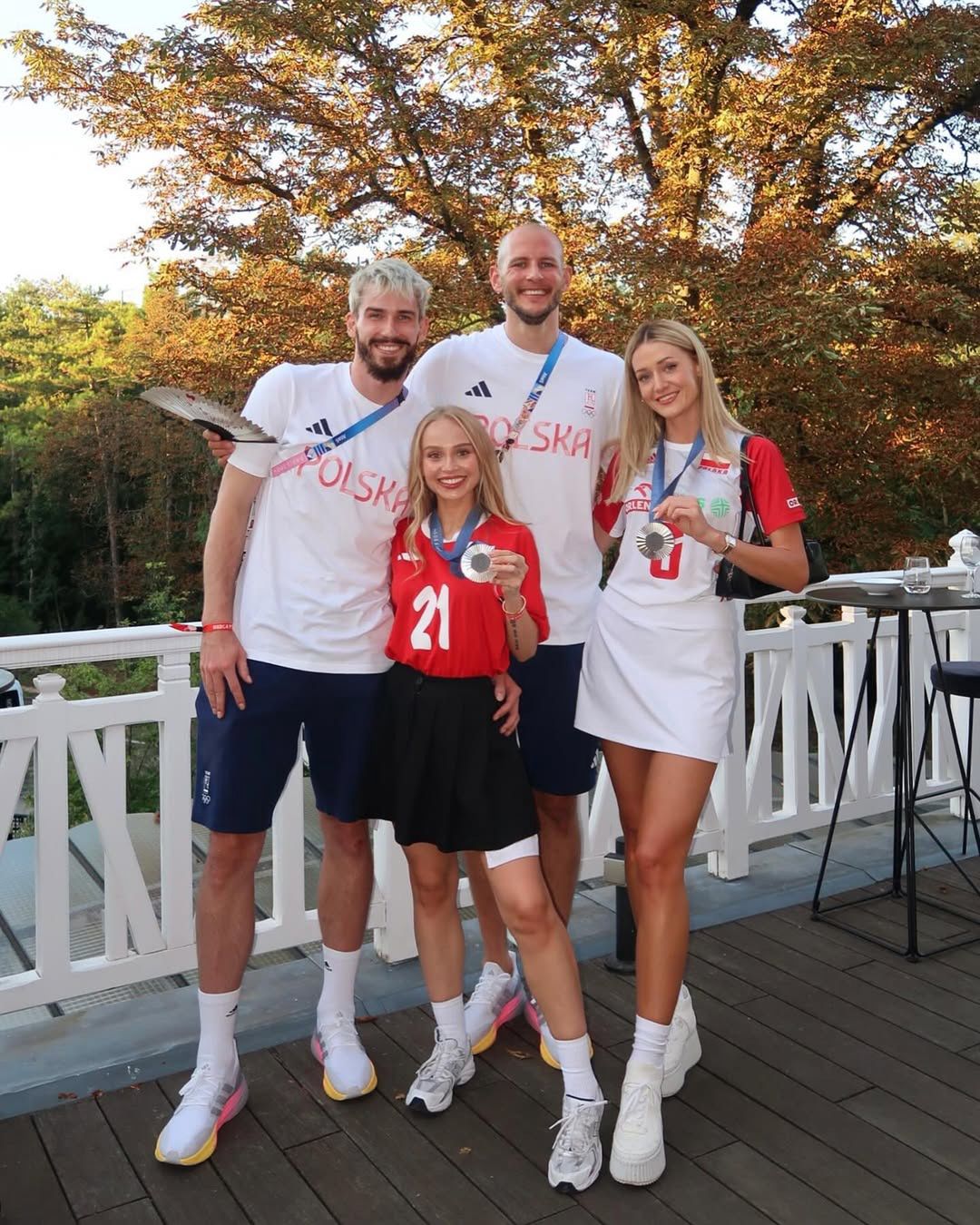 Tomasz Fornal i Sylwia Gaczorek oraz Bartosz Kurek z żoną Anną