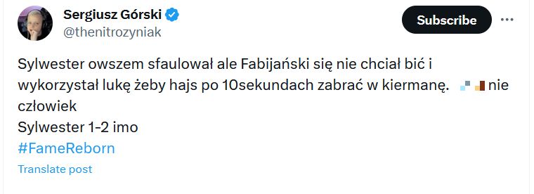 Wpis Sergiusza Górskiego o Sebastianie Fabijańskim