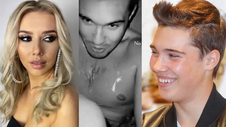 Leon Myszkowski z dziewczyną w wannie