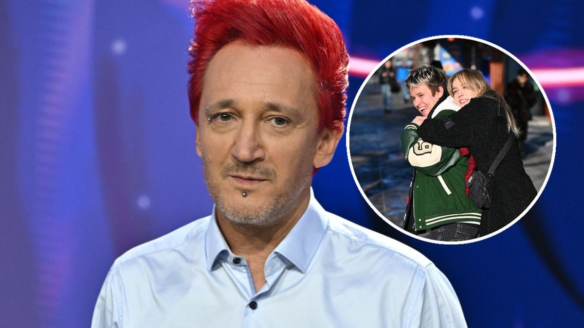 Michał Wiśniewski i jego dzieci - Fabienne i Xavier