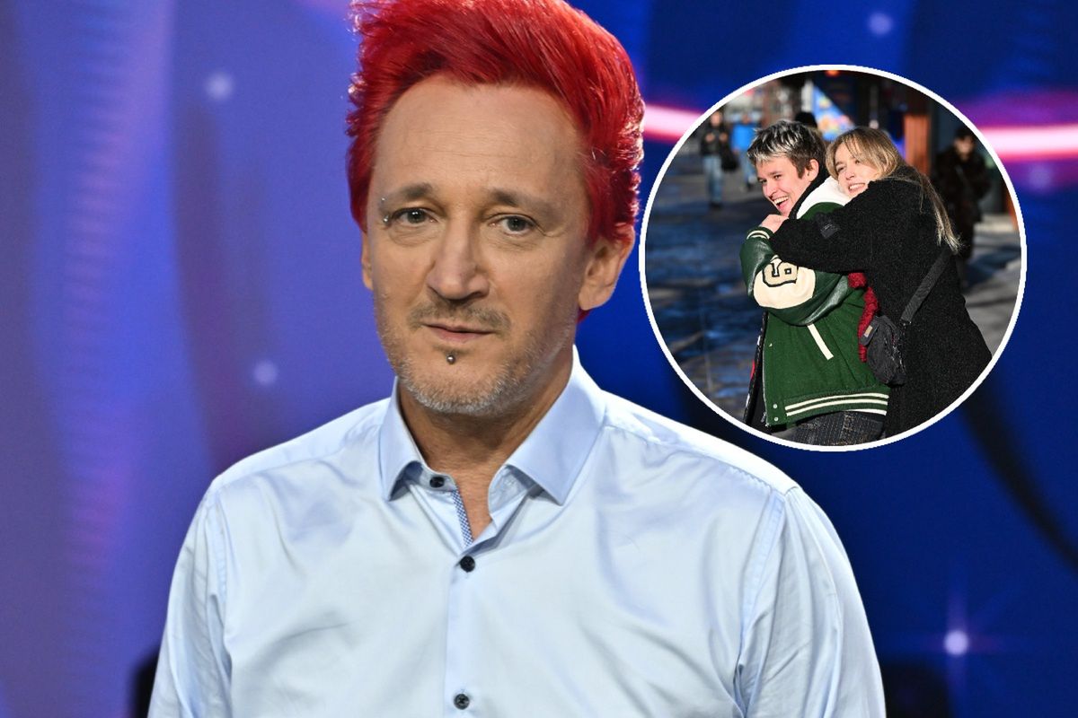 Michał Wiśniewski i jego dzieci - Fabienne i Xavier