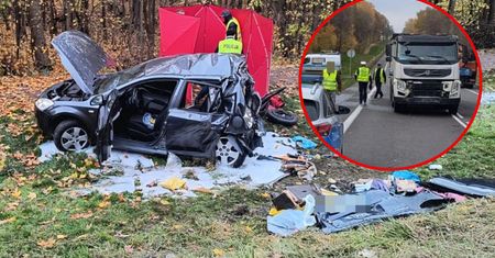 Stali w korku. Tragiczny wypadek na wjeździe do miasta