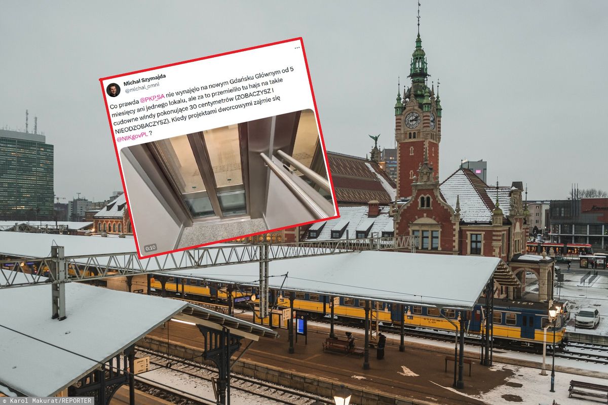 Absurd na stacji w Gdańsku. Nagranie krąży w sieci