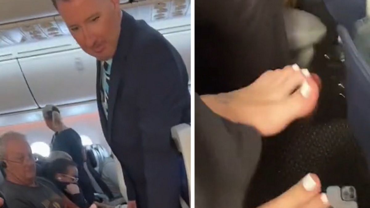 Stewarda upomniał pasażerki, a one to nagrały