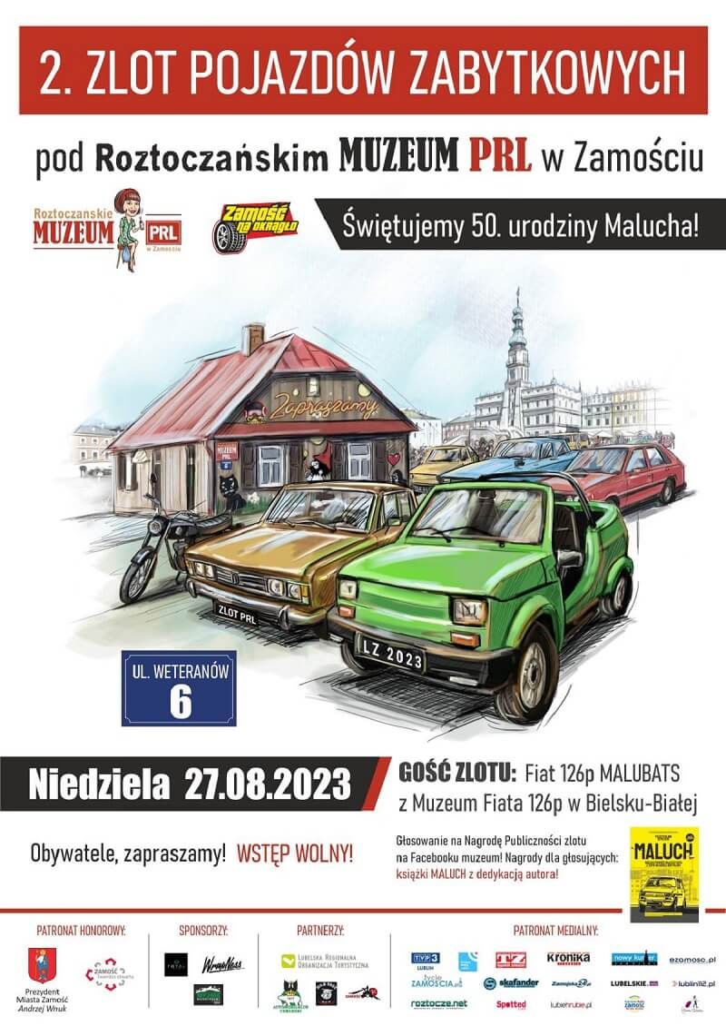 Zlot Pojazdów Zabytkowych Plakat