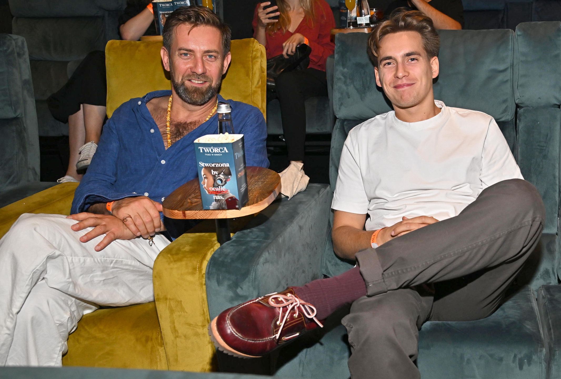 Rafał Królikowski z synem Piotrem