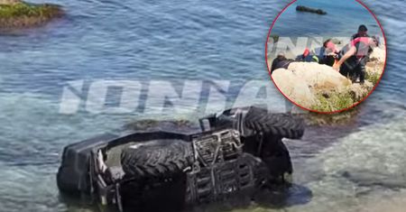 Wypadek Polaków w Grecji. Jechali quadem. Skończyli w morzu