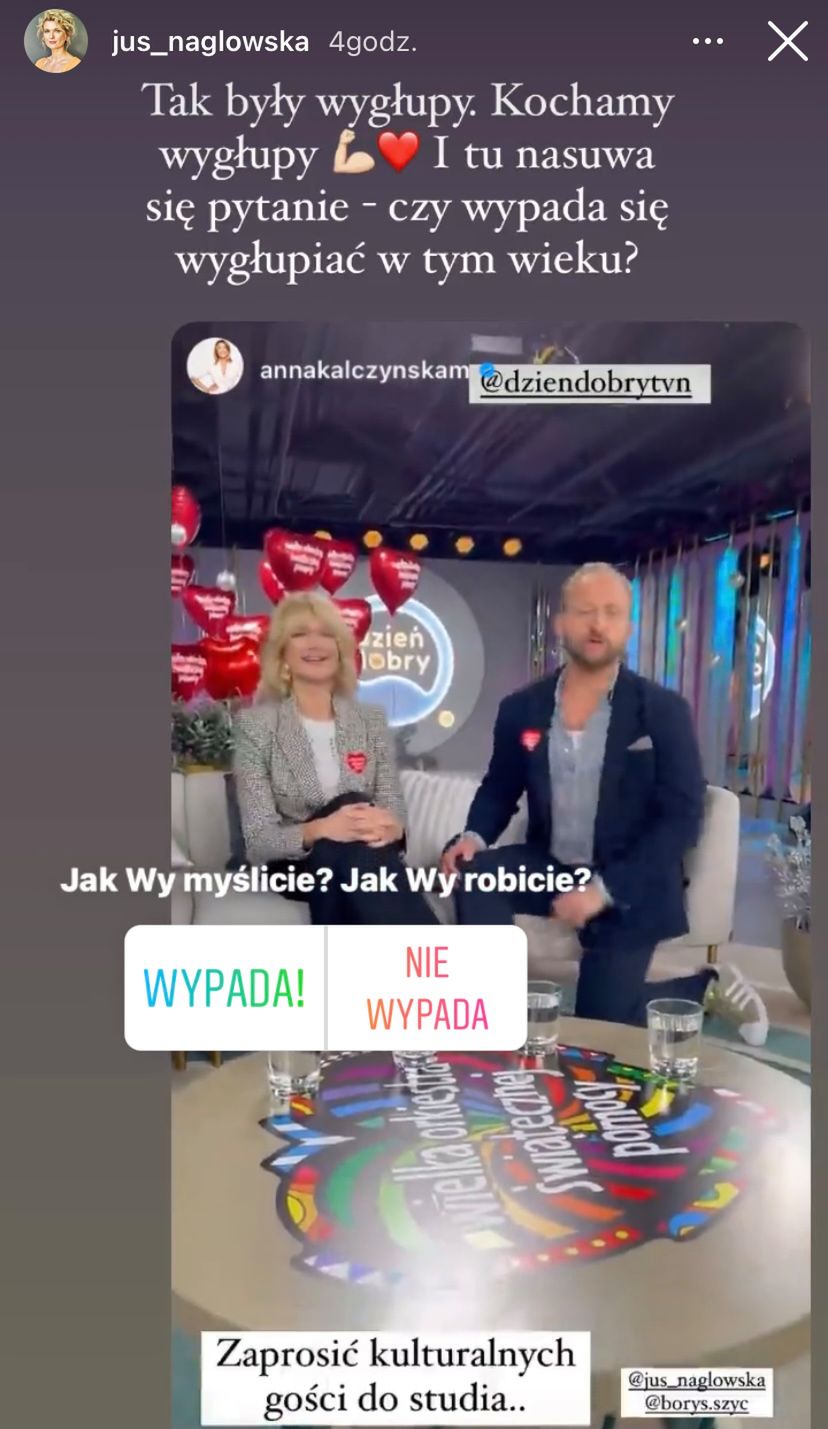 Borys Szyc i Justyna Szyc-Nagłowska w DDTVN