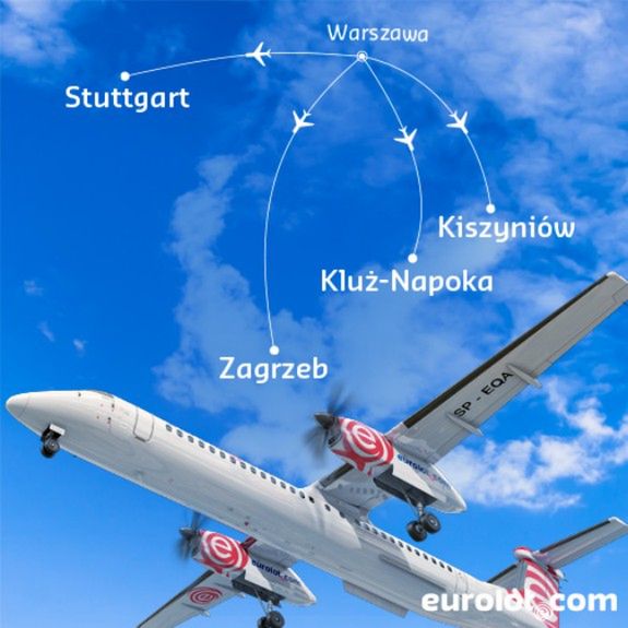 Eurolotem z Warszawy do Chorwacji, Mołdawii, Niemiec i Rumunii!