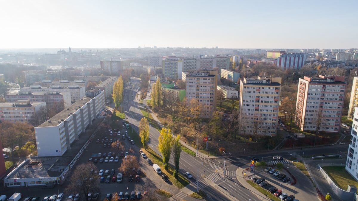 Widok na ul. Lwowską z góry